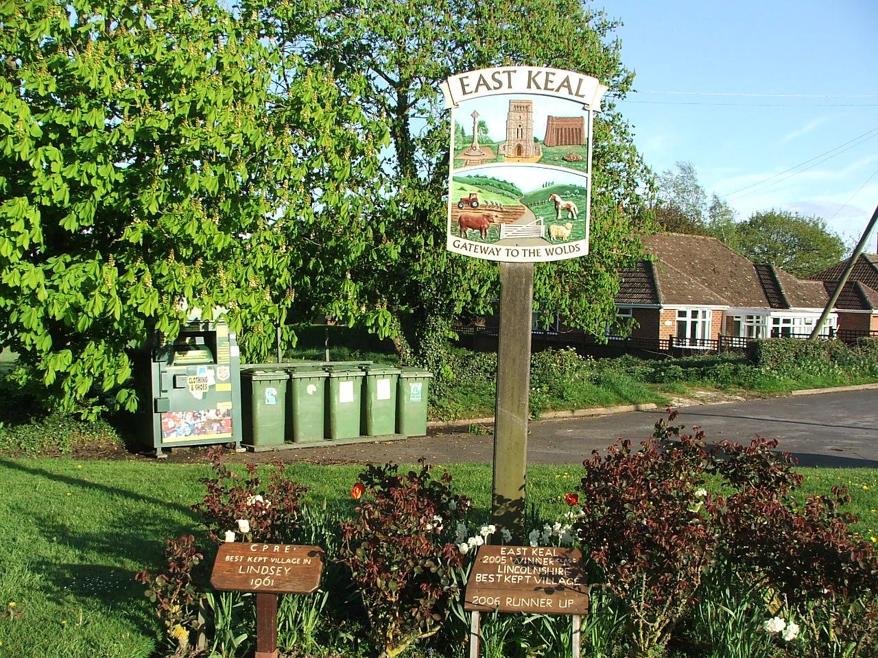 Recycling bins on The Green