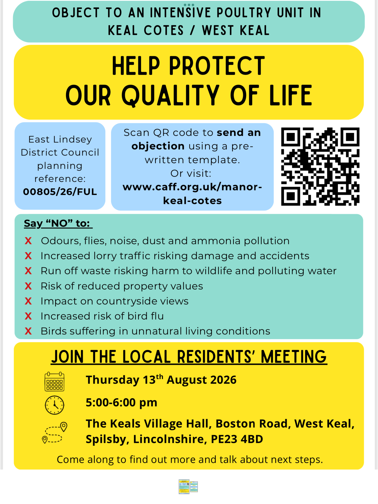 Public meeting against Factory Farming